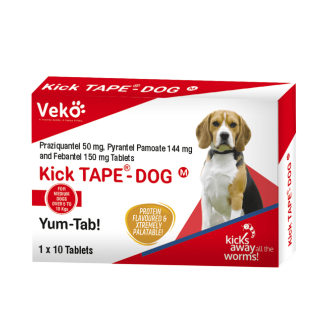 Kick TAPE for Dogs & Cats (Drontal for Dogs & Cats)